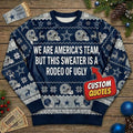 Personalized Dallas Cowboys Ugly Christmas Sweater - Custom Text America's Team Dem Boyz Gift - LeagueLockerGear