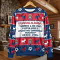 Chivas Guadalajara Liga MX Ugly Christmas Sweater – “Somos Los Más Populares” Iconic Red & White Fan Knit - LeagueLockerGear