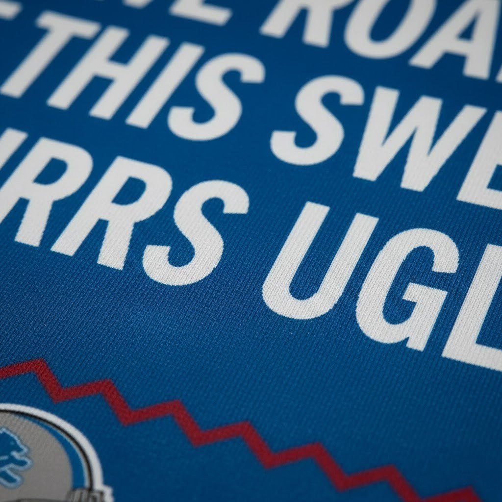 Personalized Detroit Lions Ugly Christmas Sweater - Funny Custom Quote One Pride Holiday Crewneck - LeagueLockerGear