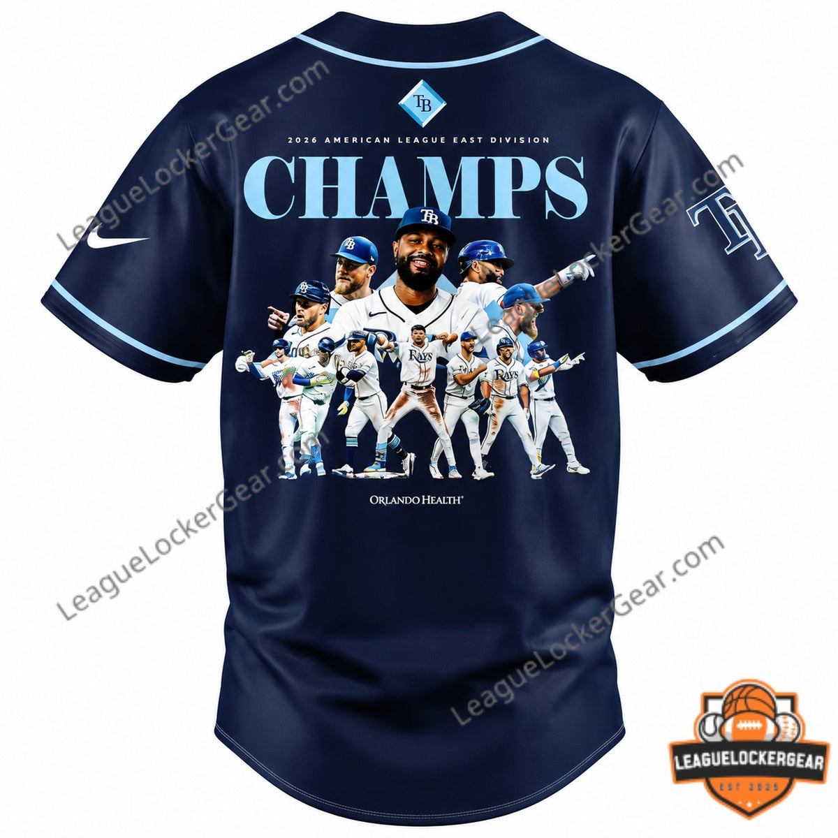 Tampa Bay Rays 2026 Champions Jersey