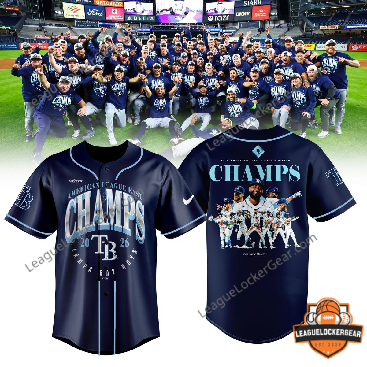 Tampa Bay Rays 2026 Champions Jersey