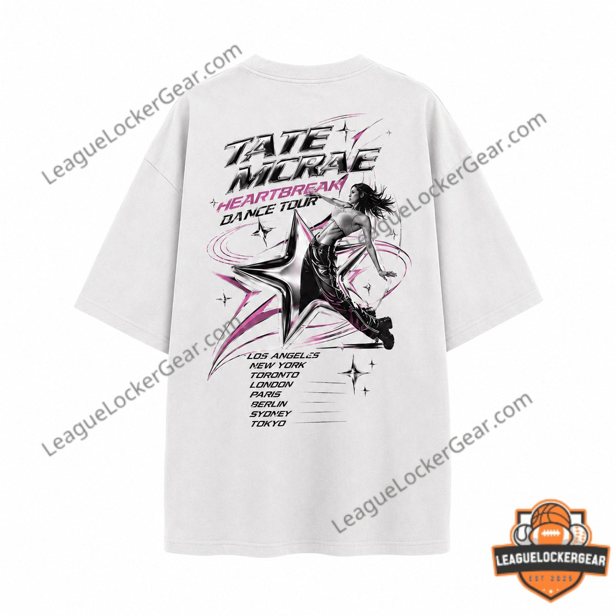 Tate McRae Heartbreak Dance Tour T-Shirt - LeagueLockerGear