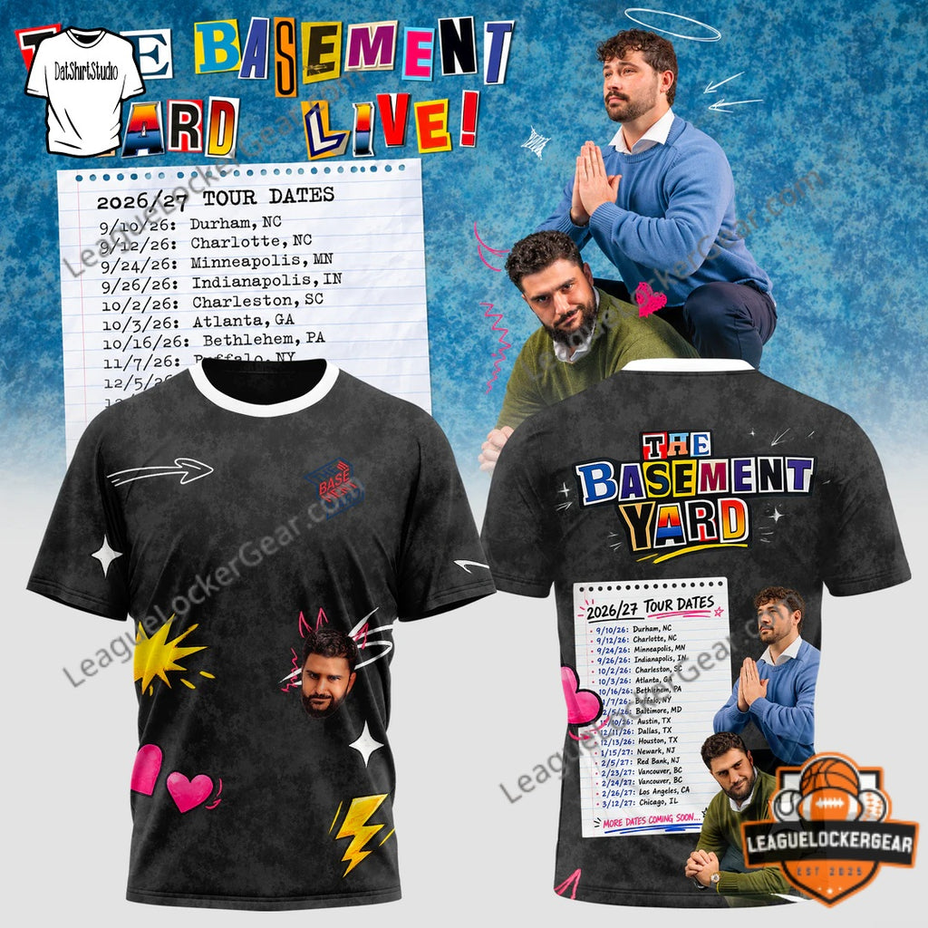 The Basement Yard Hard Live 2026/27 Tour T-Shirt - LeagueLockerGear