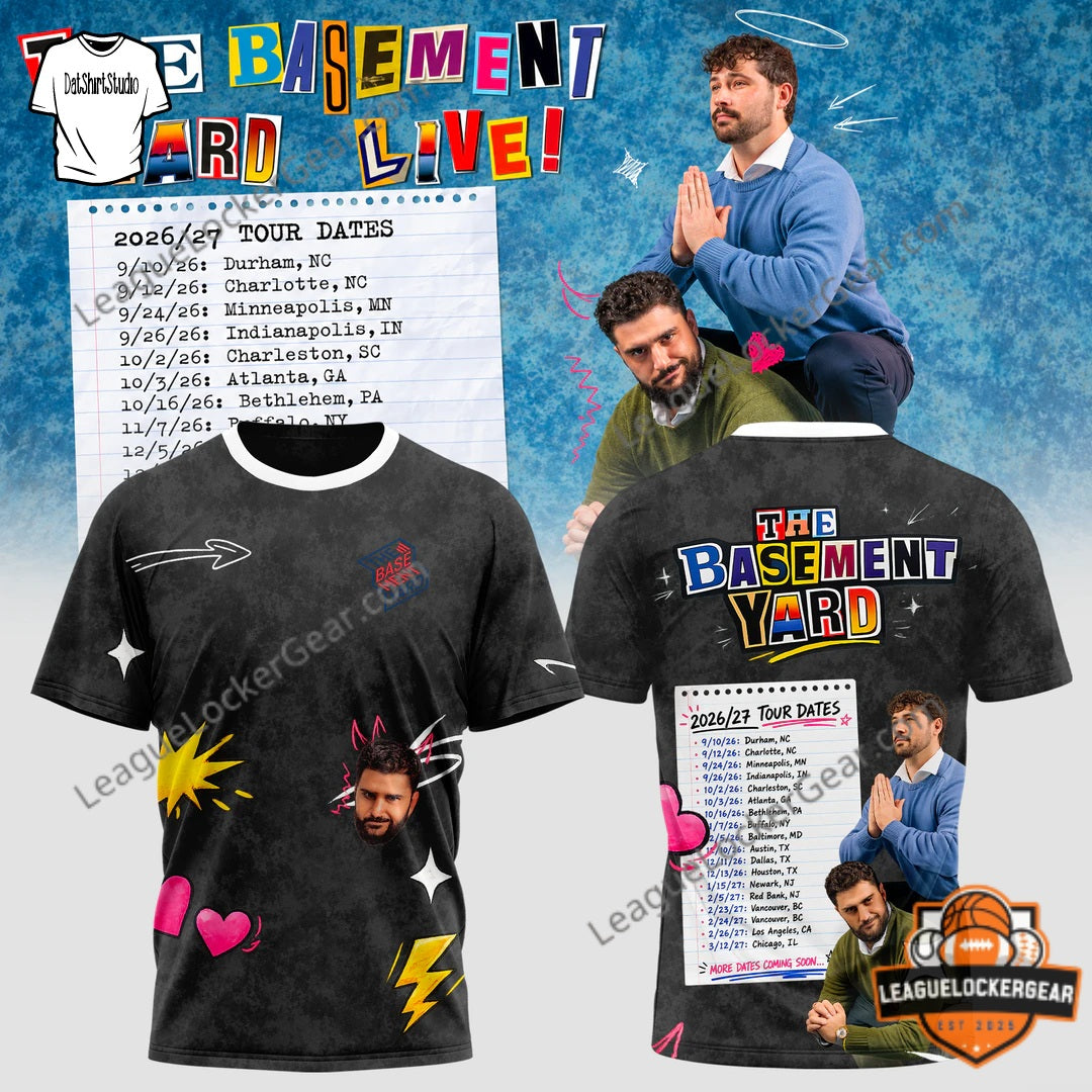 The Basement Yard Hard Live 2026/27 Tour T-Shirt - LeagueLockerGear