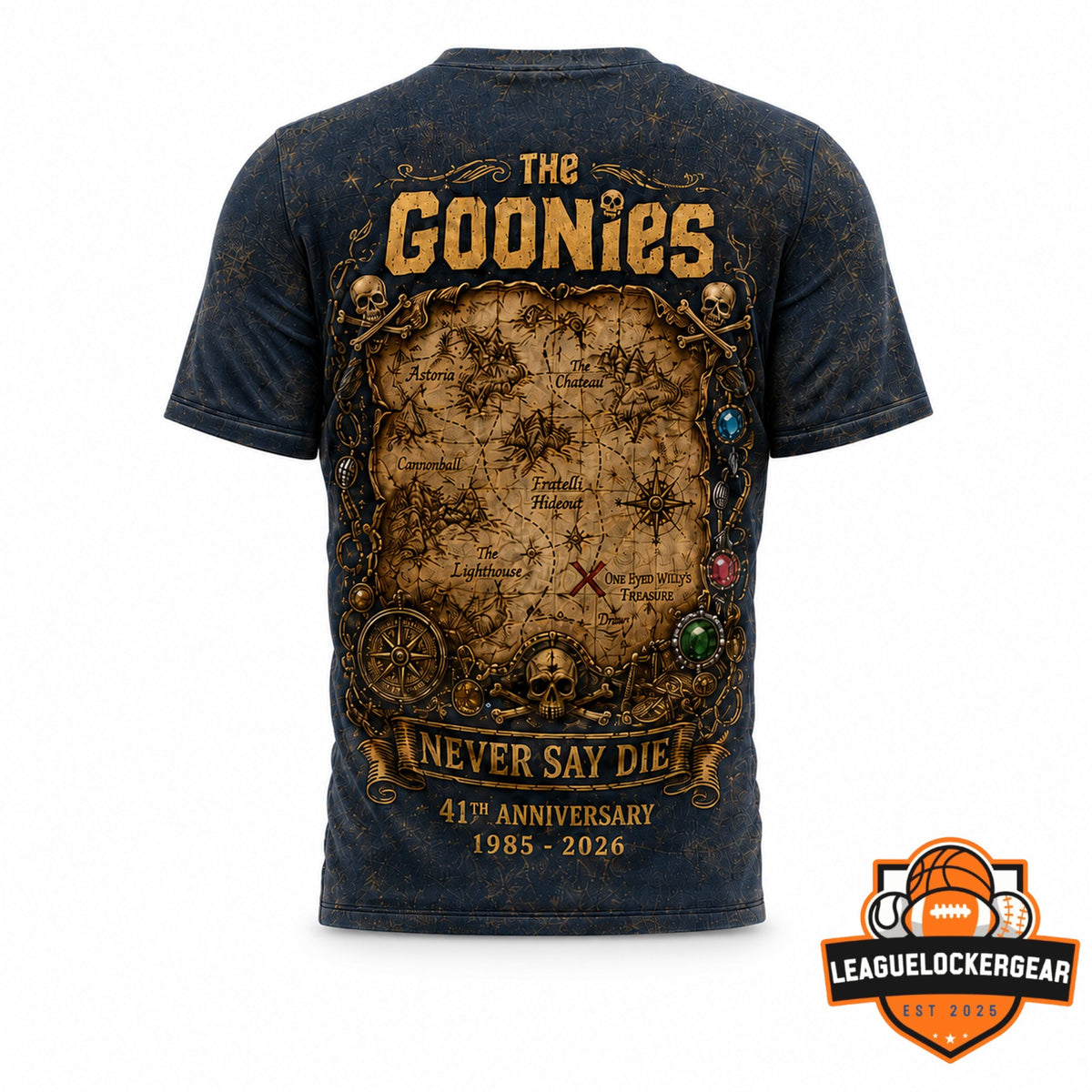 The Goonies 41st Anniversary 1985-2026 T-Shirt - LeagueLockerGear