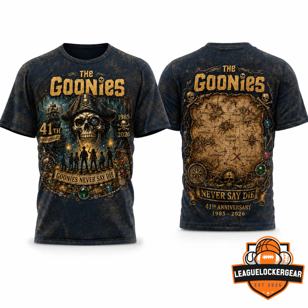 The Goonies 41st Anniversary 1985-2026 T-Shirt - LeagueLockerGear
