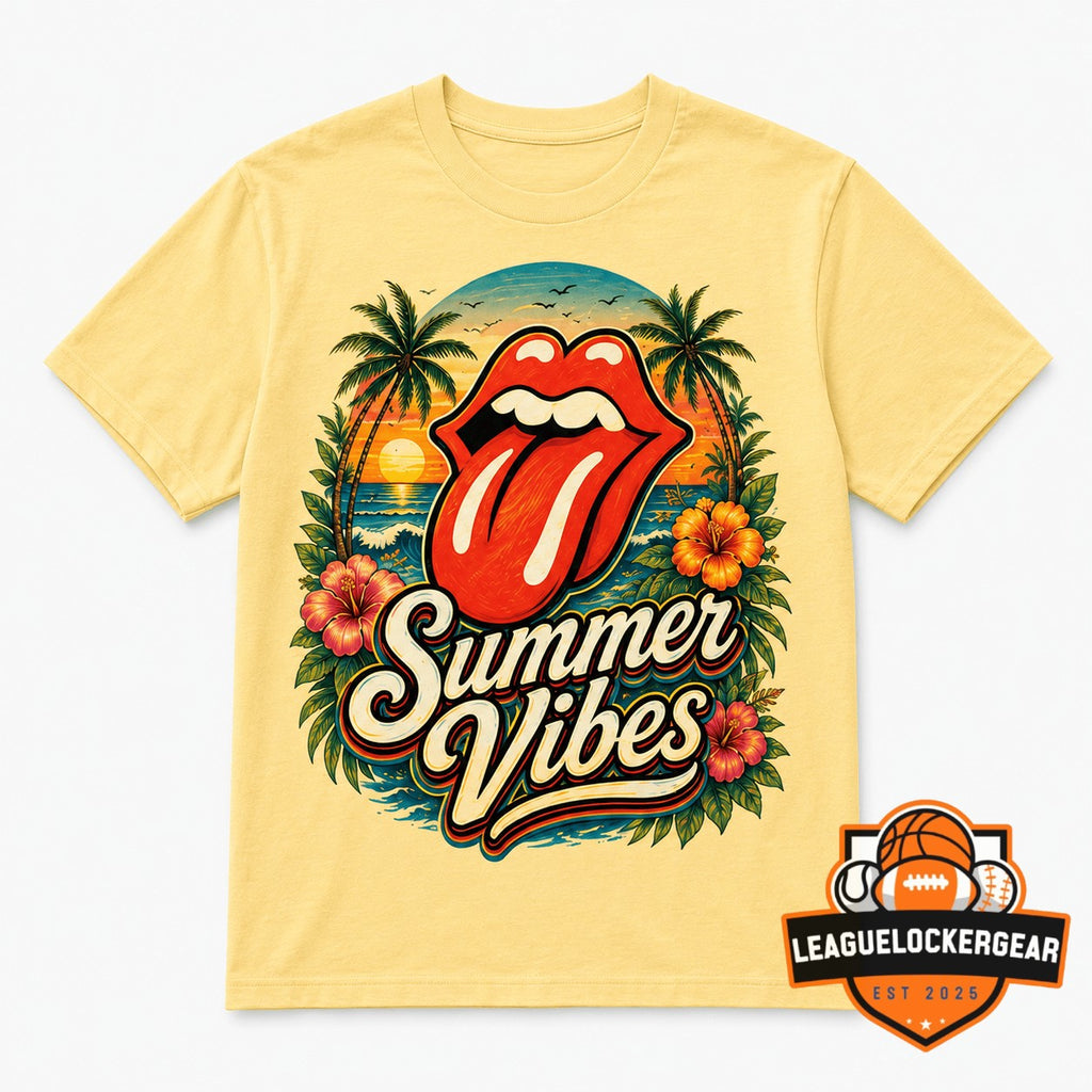 The Rolling Stones Summer Vibes All Summer Long T-Shirt - LeagueLockerGear