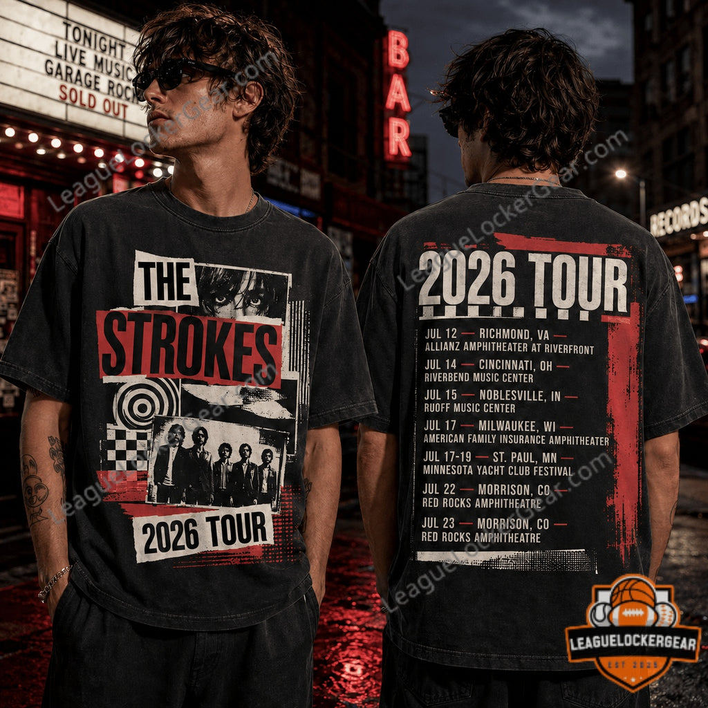 The Strokes 2026 Tour T-Shirt - LeagueLockerGear