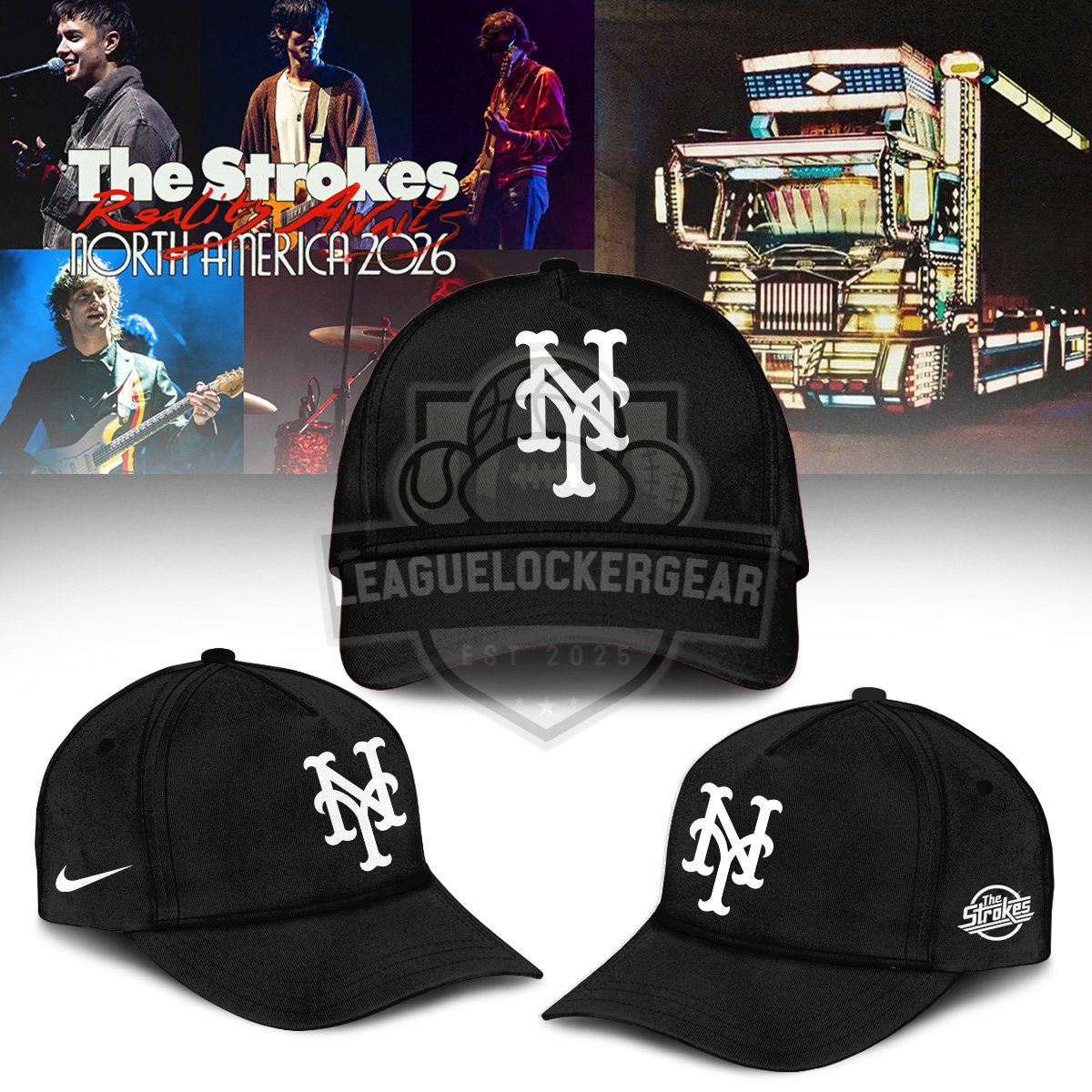 All Team MLB x The Strokes Road Awaits North America 2026 Baseball Jersey - LeagueLockerGear