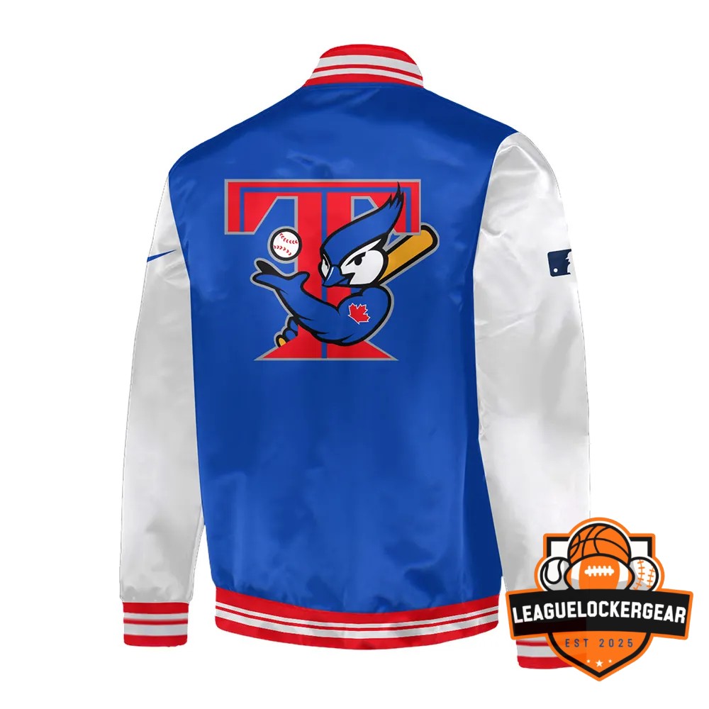 Toronto Blue Jays Classic T-Bird Logo Varsity Jacket - LeagueLockerGear