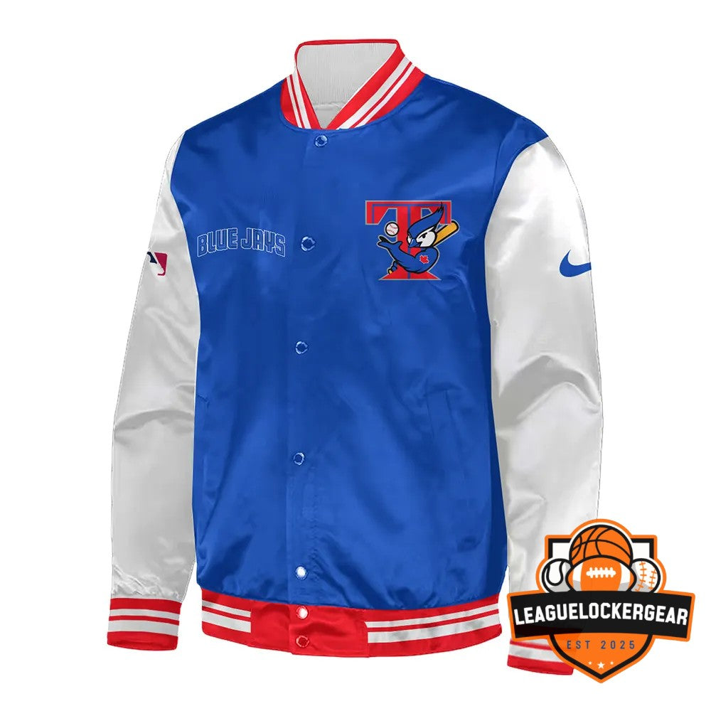Toronto Blue Jays Classic T-Bird Logo Varsity Jacket - LeagueLockerGear