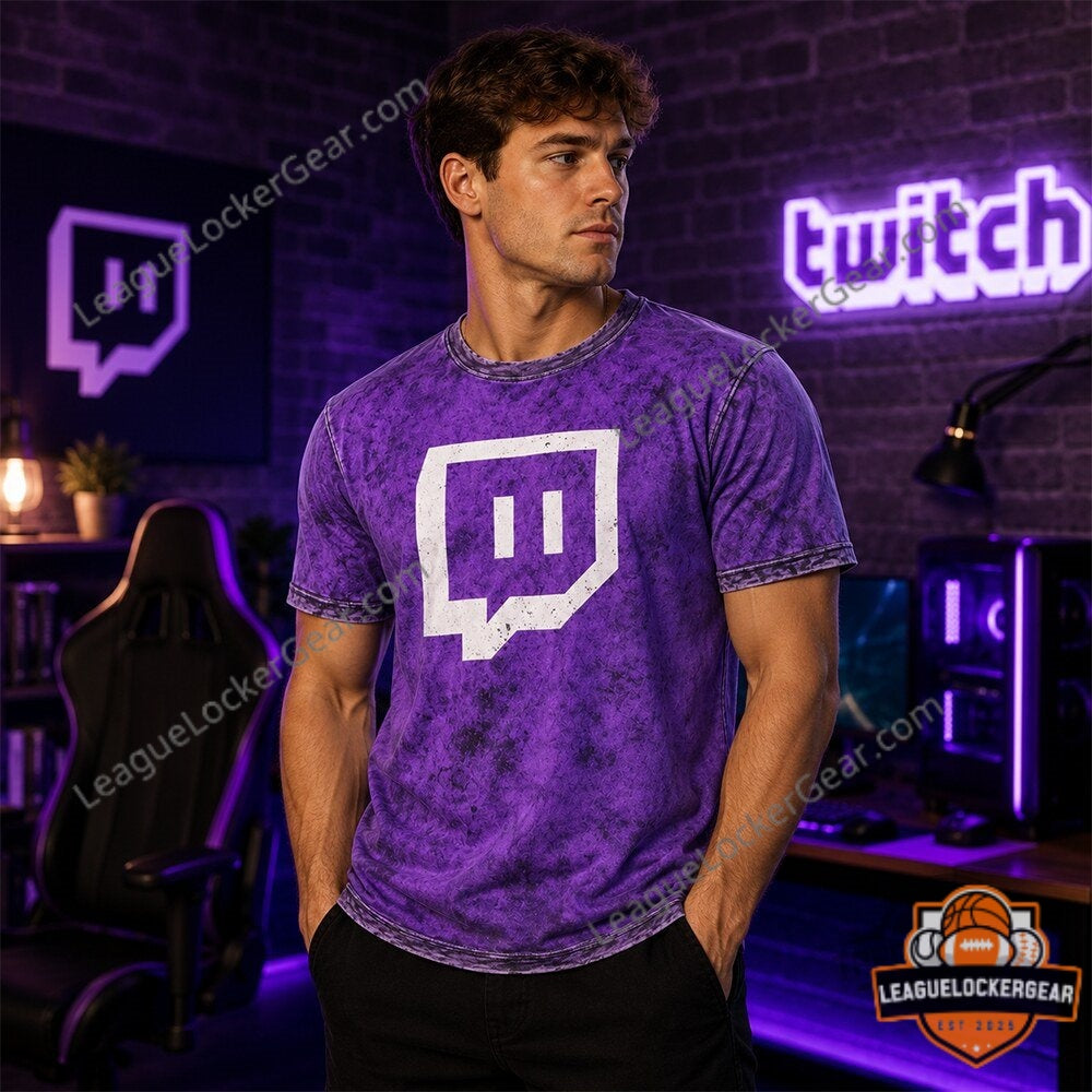 Dead by Daylight Twitch Purple Logo T-Shirt - LeagueLockerGear