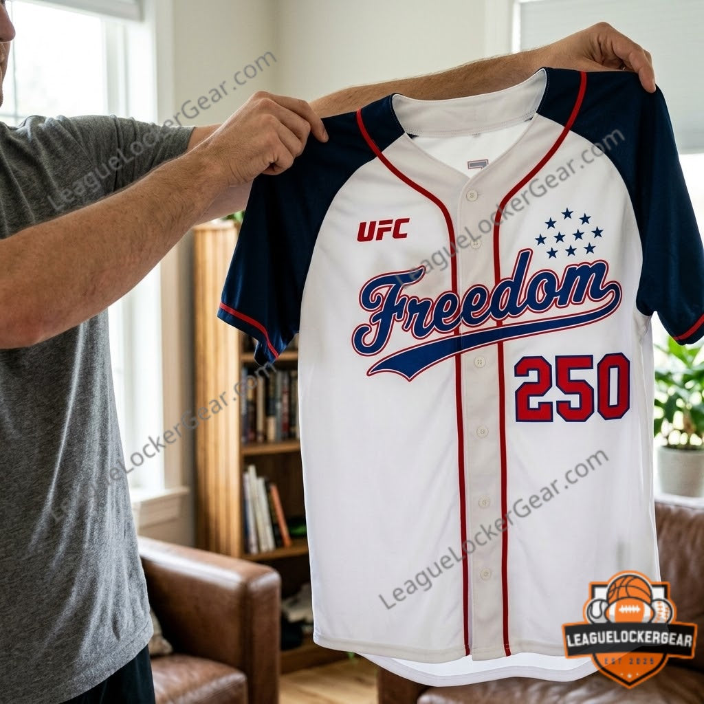 UFC America 250th Anniversary Baseball Jersey - LeagueLockerGear
