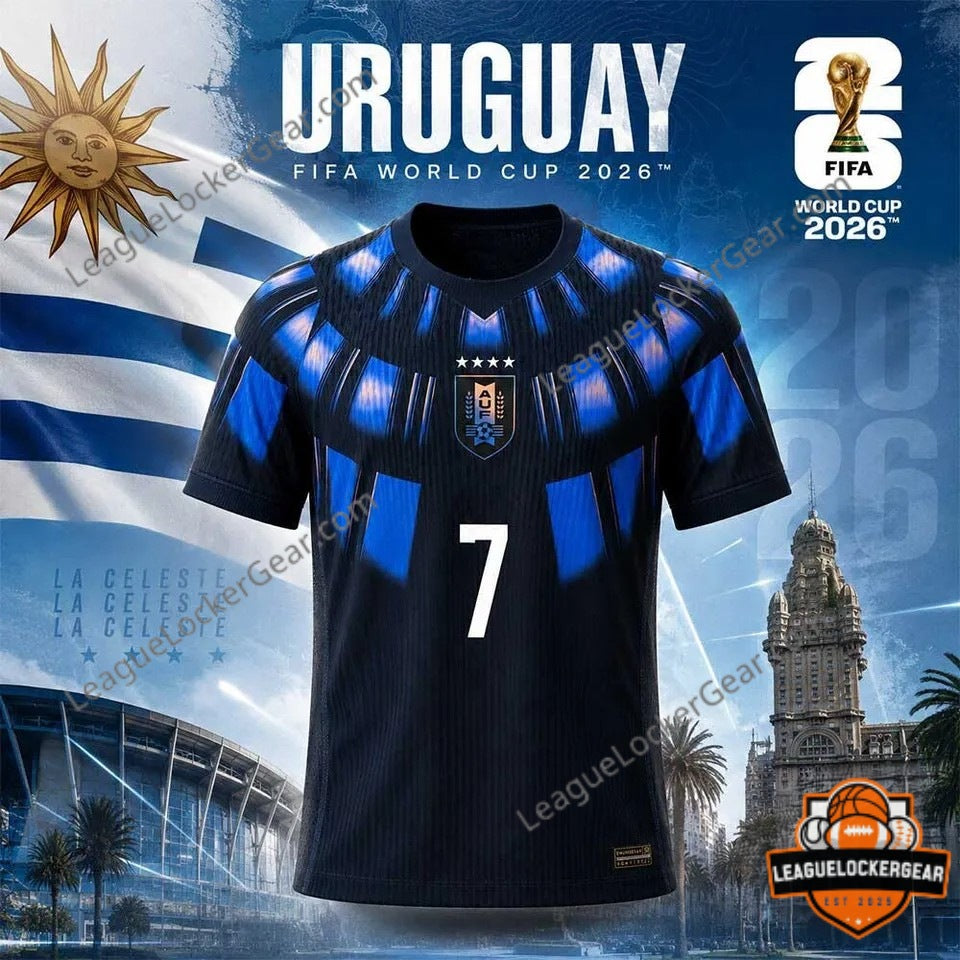 Luis Suarez Uruguay Away Jersey 2026 - LeagueLockerGear