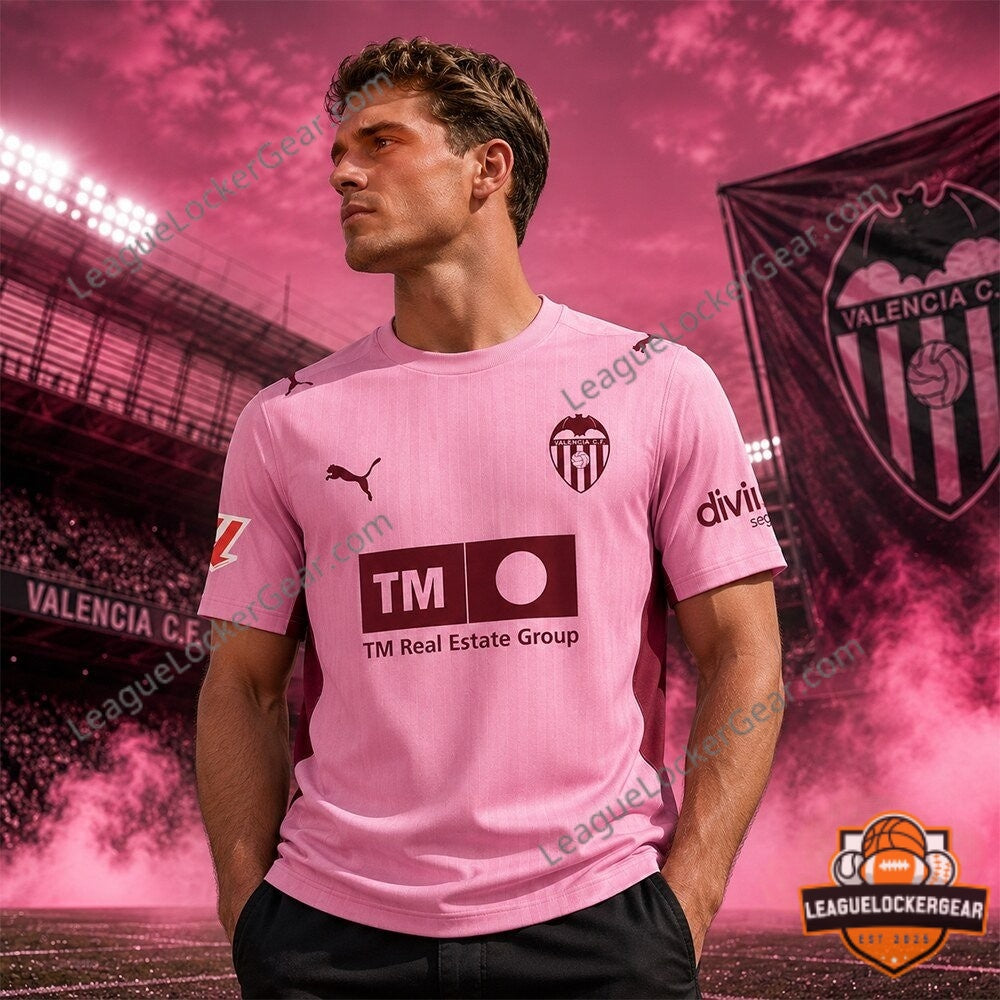 Puma Valencia CF 2026-27 New Third Kit Pink Soccer Jersey - LeagueLockerGear