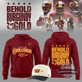 Washington Commanders Hail to the Commanders Behold The Burgundy & Gold Hoodie - LeagueLockerGear