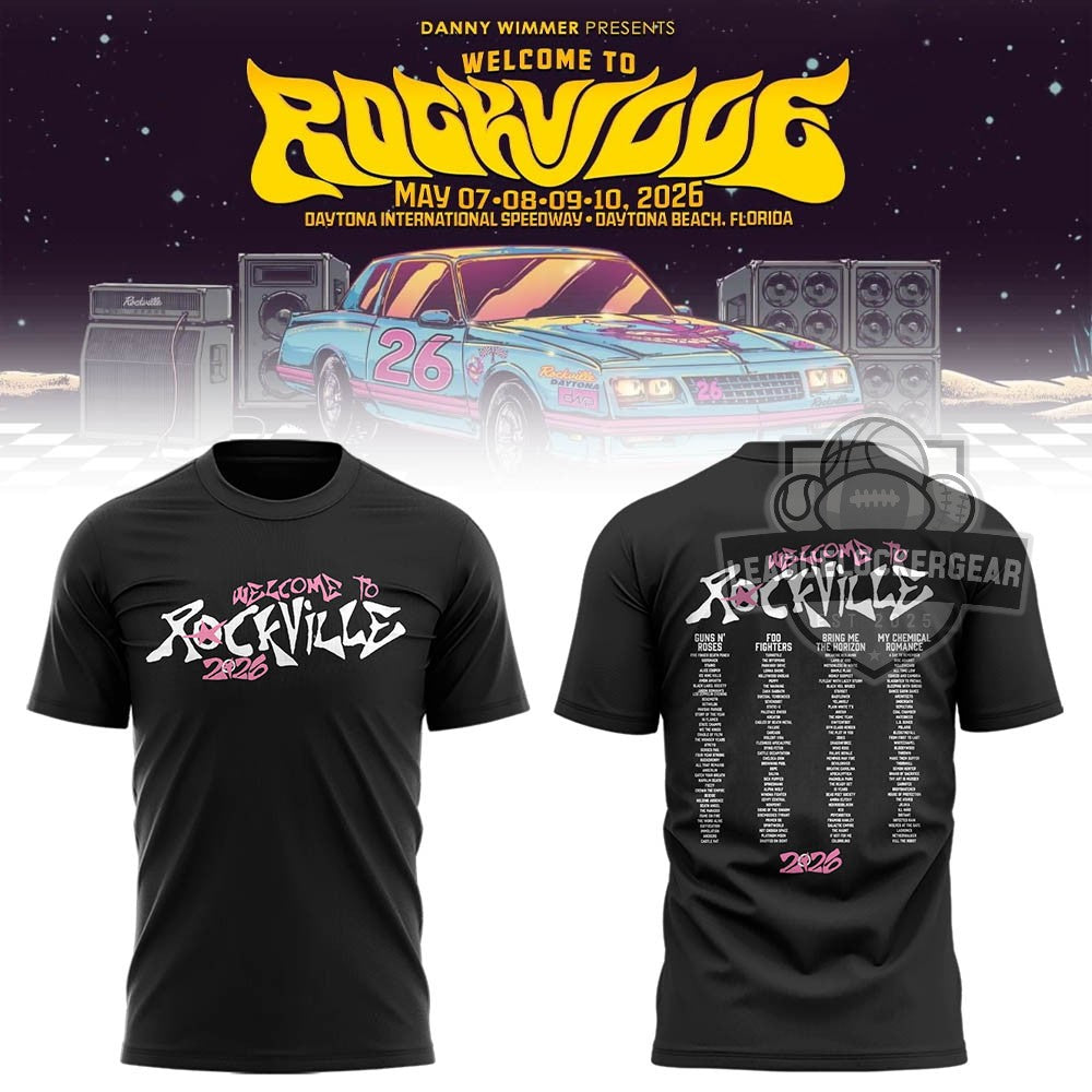 Welcome to Rockville 2026 Festival Lineup T-Shirt - LeagueLockerGear