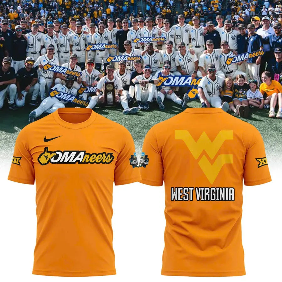 West Virginia Mountaineers OMANeers College World Series T-Shirt - LeagueLockerGear