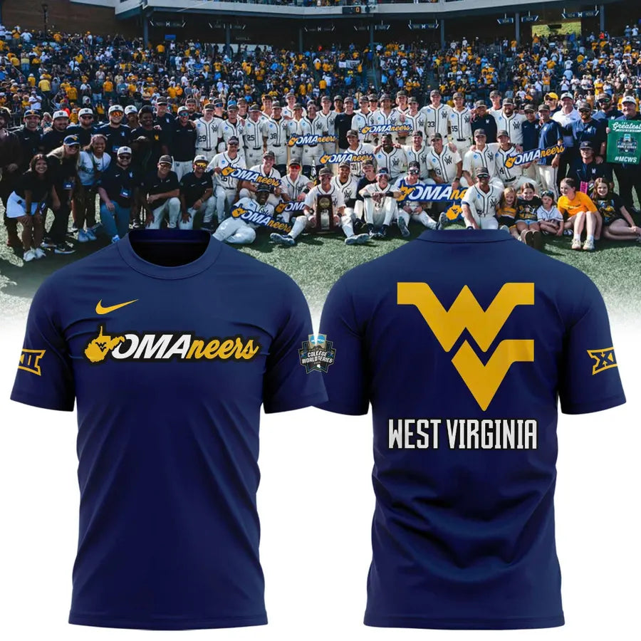 West Virginia Mountaineers OMANeers College World Series T-Shirt - LeagueLockerGear