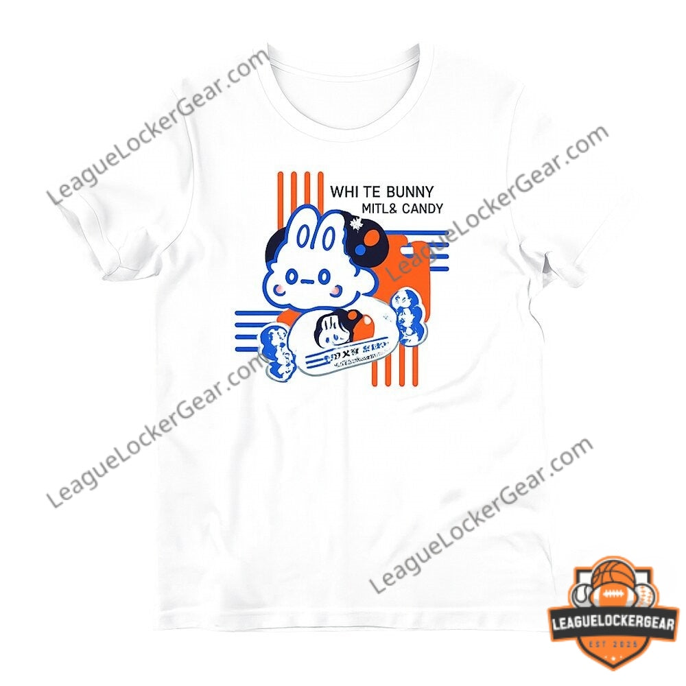Damien Haas White Bunny Milk Candy T-Shirt - LeagueLockerGear