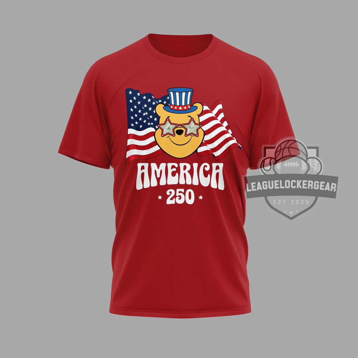 Winnie the Pooh America 250th Anniversary of Freedom T-Shirt - LeagueLockerGear