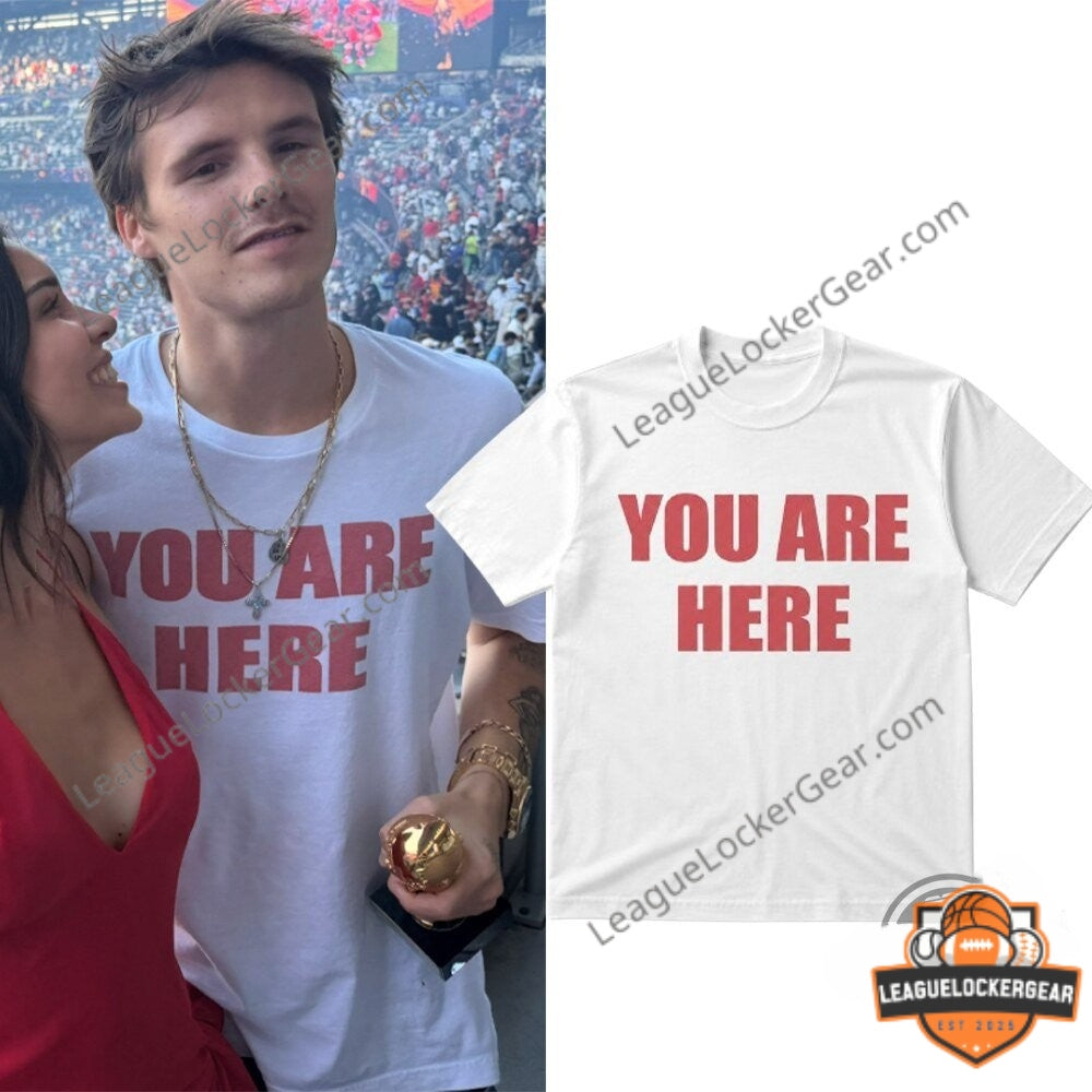 Cruz Beckham 2026 World Cup You Are Here T-Shirt - LeagueLockerGear